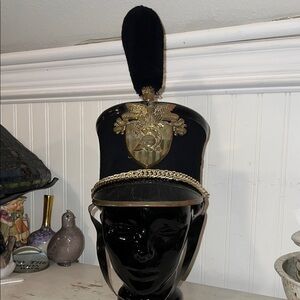 Vintage USMA West Point military academy cadet shako dress hat